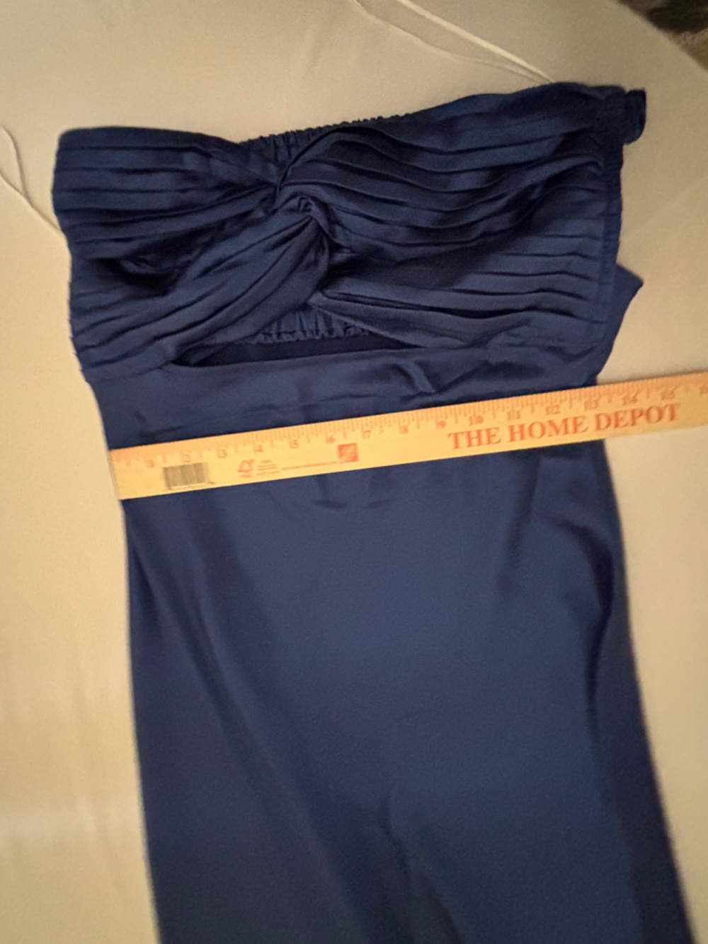 Royal Blue Slinky Strapless Form-fitting Dress ~ New Women’s Size 10 - Picture 9 of 15
